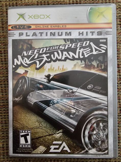 Need For Speed Most Wanted Platinum Hits Item Box And Manual Xbox