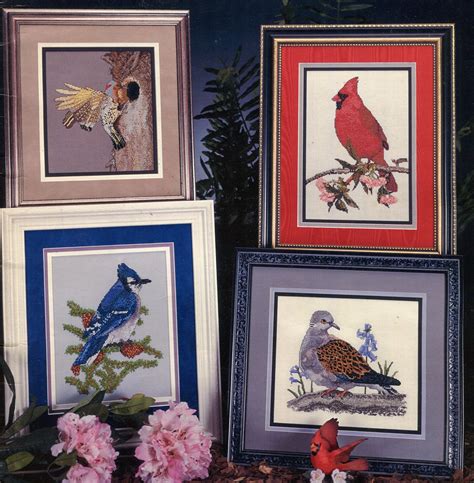 Cross Stitch 7 Birds Pattern Book The Bird Collection Counted Cross