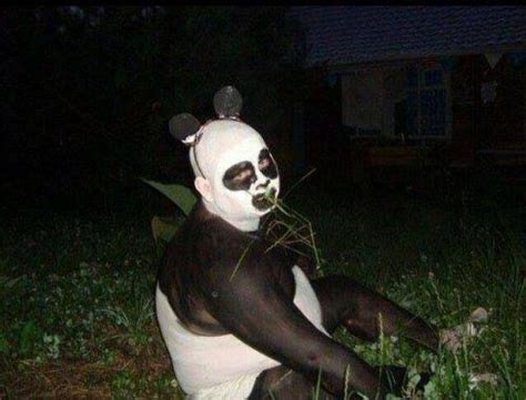 Must Find The Source Of This Picture Of A Guy Painted As A Panda Ive