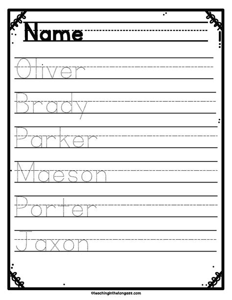 Print And Cursive Handwriting Practice Worksheets Teaching In The Tongass