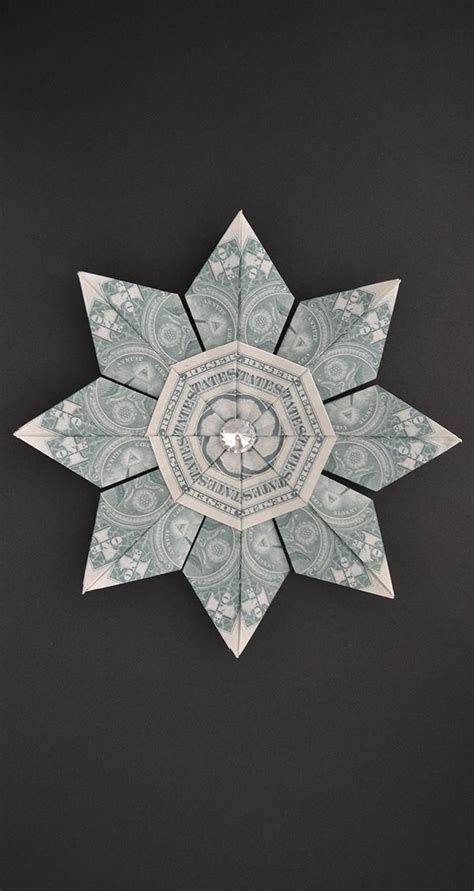 My Beautiful Money Star Snowflake Modular Dollar Origami Tutorial