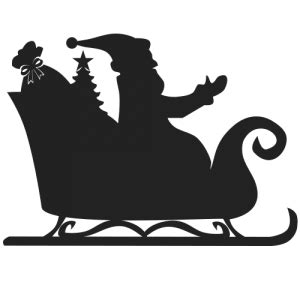 Download Santa Sleigh Silhouette at GetDrawings | Free download