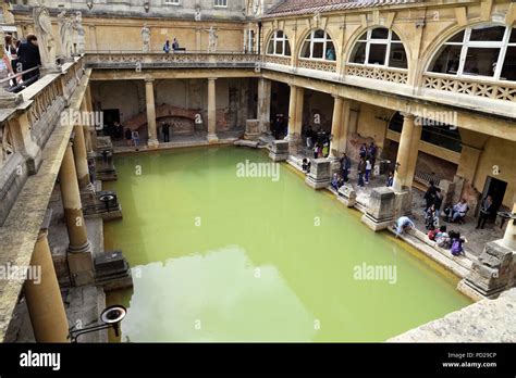 The Roman Baths In Bath England Stock Photo Alamy