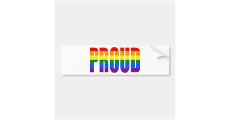 Proud Rainbow Bumper Sticker Nz