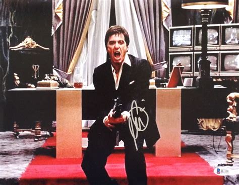 Al Pacino Signed Scarface Say Hello To My Little Friend