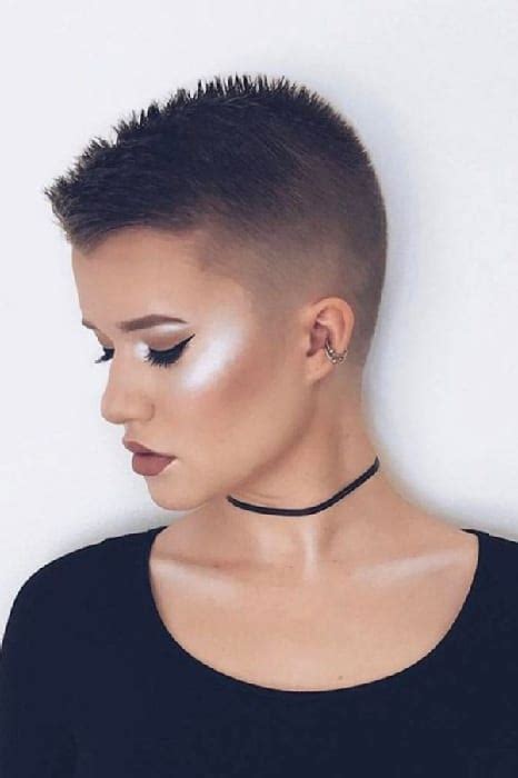 Exotic Buzz Cut Styles For Bold Women