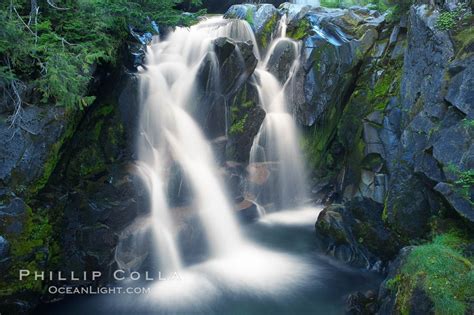 Paradise Falls Mount Rainier Paradise Creek Mount Rainier National