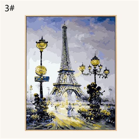 Paint By Number La Tour Eiffel The Eiffel Tower Paint By Etsy