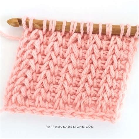 How To Crochet A Beautiful Tunisian Ribbed Stitch The Saloniki Stitch