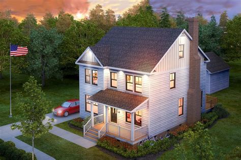 Plan 31576gf Two Story Country House Plan With Rear Deck Country