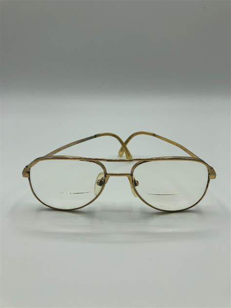 1970s Metal Glasses Oversized Mens Gold Bifocal Big Wire Rim Etsy Vintage Eye Glasses Metal