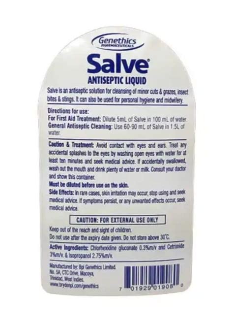 Salve Antiseptic Liquid 500 Ml 701929019097 Ebay