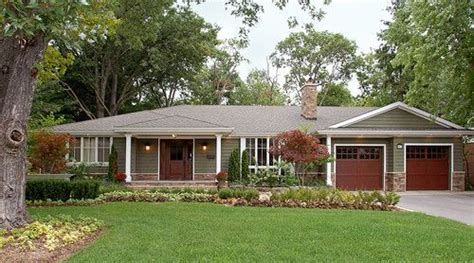 Low to the ground with a horizontal experiment with color variations as a final siding idea for ranch style homes. The siding color is "Sagebrush" from Benjamin Moore and ...