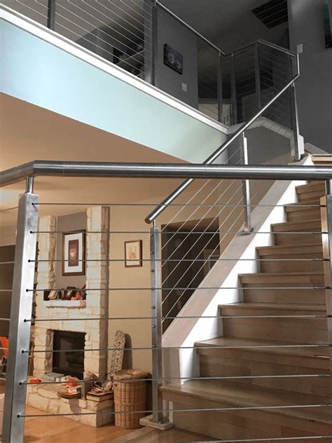Typical To Extraordinary Cable Railing Staircase