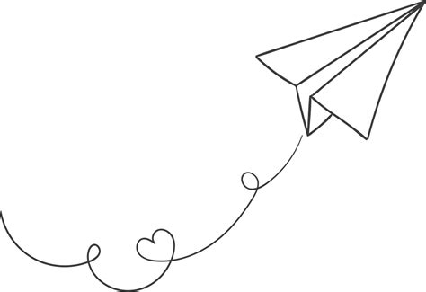 White Paper Plane PNG Image