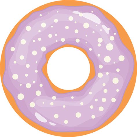 Delicious Doughnut Set Clipart Design Illustration Png