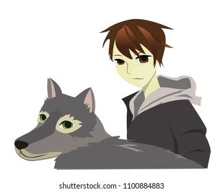 #sad anime boy #anime #black and white #sadness #cry #darkness #anime boy #lonley #lonliness #scared #animescared #terrified. Sad Anime Wolf Boy : Anime Boy Wolf Animal Ears Gray Hair Furry Sharp Anime Wolf Boy With White ...