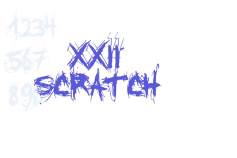 Xxii Scratch Font Free Download