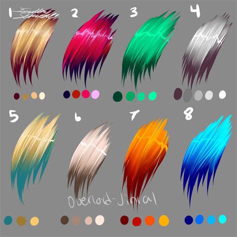 Oooookay I Made Some Color Palettes For Hair This Time Instead Of Eyes