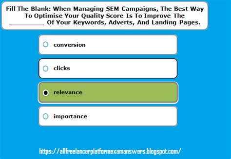 Fill The Blank When Managing Sem Campaigns The Best Way To Optimise