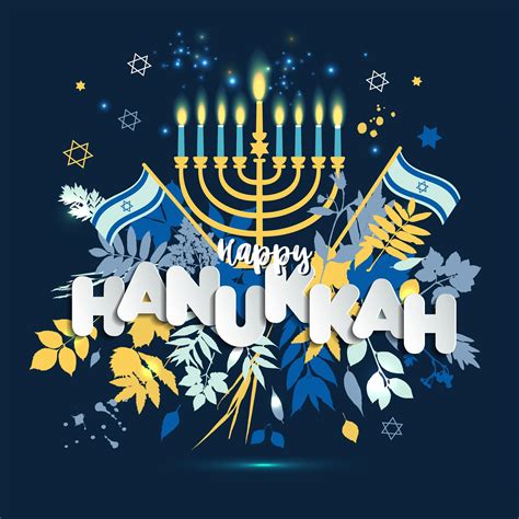 Jewish Holiday Hanukkah Design 1444761 Vector Art At Vecteezy