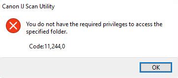 If your computer runs on windows os, the file will be saved with.exe extension. Canon Knowledge Base - Error: You Do Have Required Privileges to Access Folder - IJ Scan Utility ...