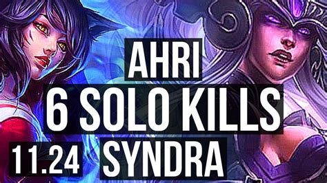 Ahri Vs Syndra Mid 6 Solo Kills Legendary 1335 300 Games
