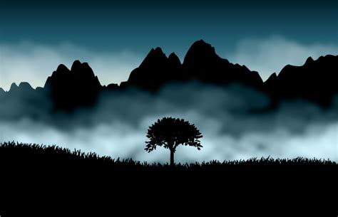 Beautiful Scenery Silhouette 26855 Free Eps Download 4 Vector