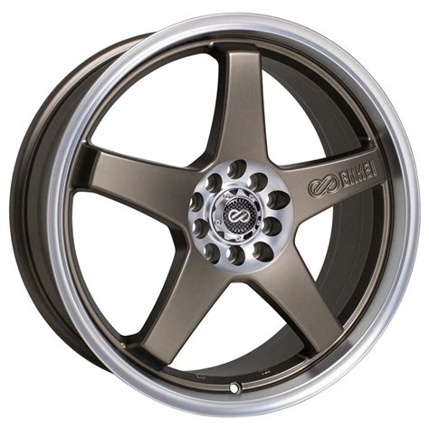 Buy 17x7 Enkei Ev5 Matte Bronze W Machined Lip Wheelsrims 5x100114