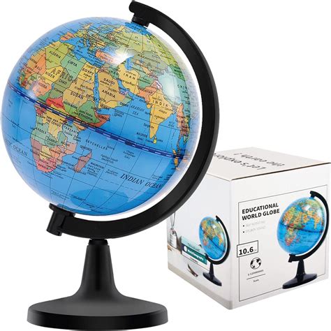 Buy Wizdar 4 World Globe For Kids Learning Educational Rotating