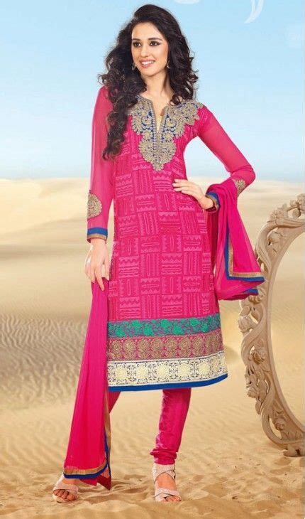 alluring pink salwar kameez fashion dress materials salwar dress