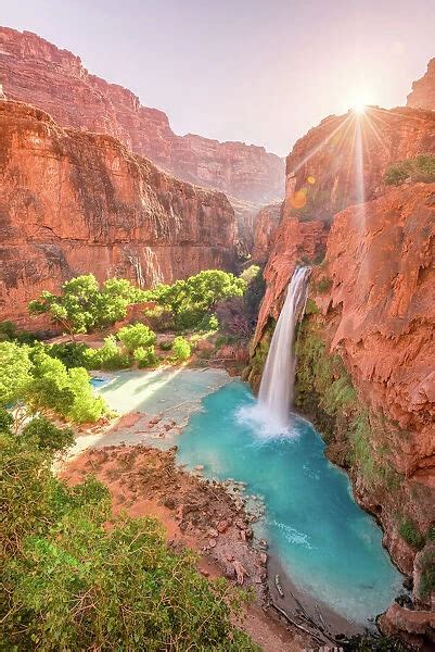 Havasu Falls In Arizona Plunges In Turquoise Waters As Photos Framed
