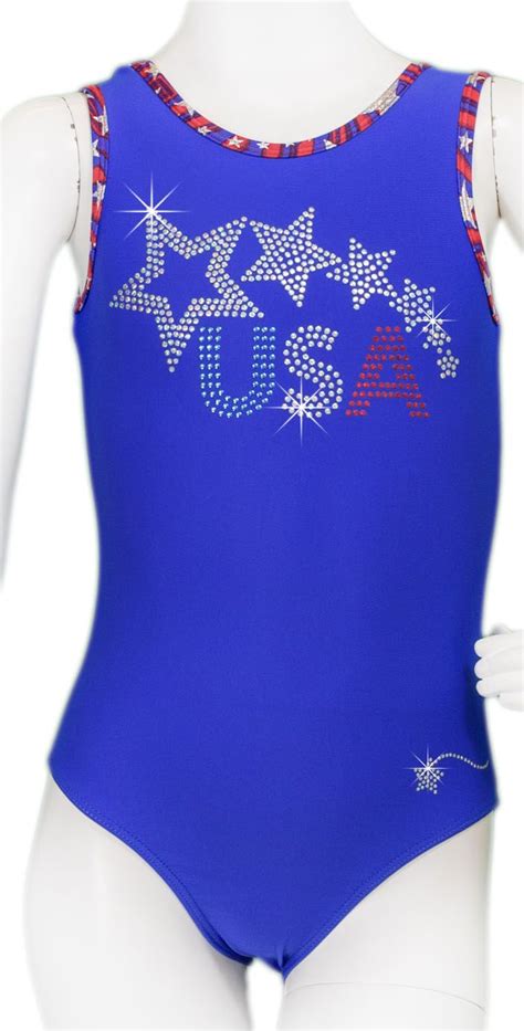 Destira Royal Star Spangled Leotard Leotards Gymnastics Leotards