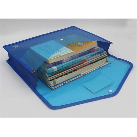 Expandable Envelopes Clear Document Folders With Label Pocket And Snap
