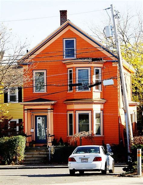 25 Inspiring Exterior House Paint Color Ideas Orange Exterior Paint