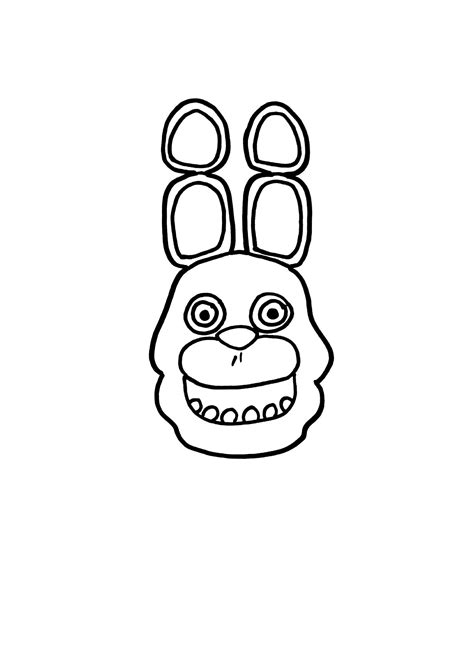 Five Nights At Freddys Coloring Bonnie The Bunny K5 Worksheets