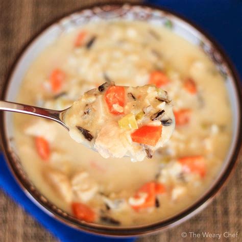 The Best Creamy Chicken And Rice Soup The Weary Chef