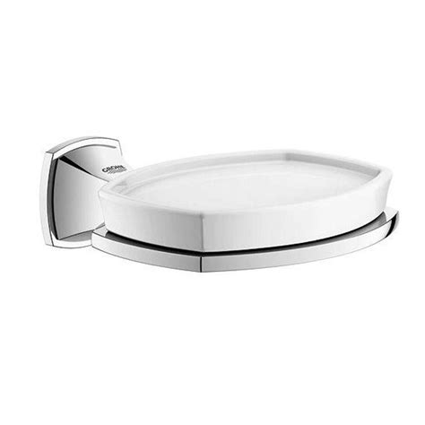 Grohe Grandera Wall Mounted Soap Dish With Holder In Starlight Chrome