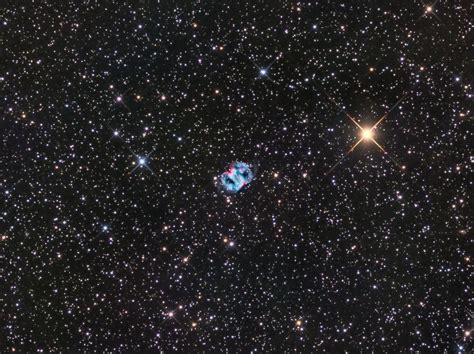 Photographer Spies Little Dumbbell Nebula In A Sea Of Stars Space