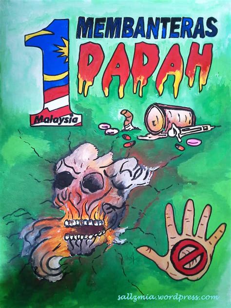Cegah Anti Dadah Poster Drawing Pertandingan Melukis Poster Minggu Riset