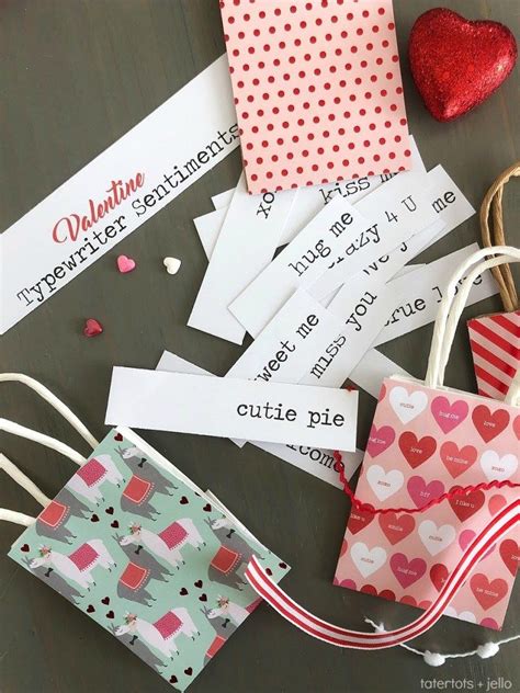Simple Valentines Day T Ideas With Free Typewriter Printable