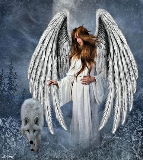 White Wolves With Wings