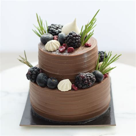 Small Two Tier Chocolate Cake Catering The White Boutique