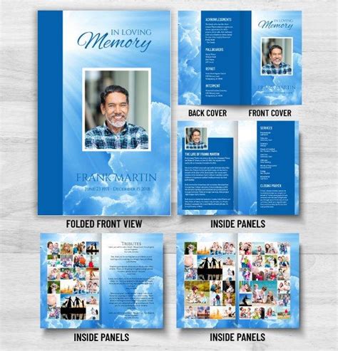 8 Page Funeral Program 1091 Disciplepress Memorial And Funeral Printing