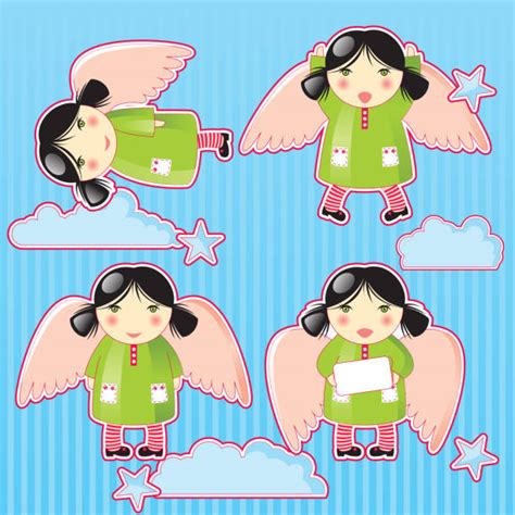 50 Baby Angels In Heaven Pictures Stock Illustrations Royalty Free