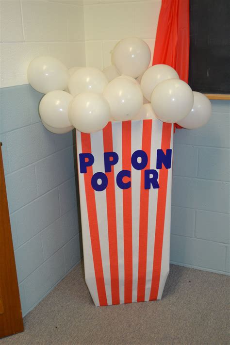 Popcorn Decoration That My Cousin And I Made For This Years Carnival
