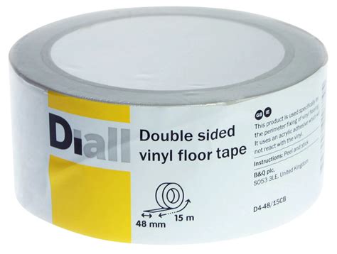 Diall White Double Sided Vinyl Flooring Tape L15m W48mm