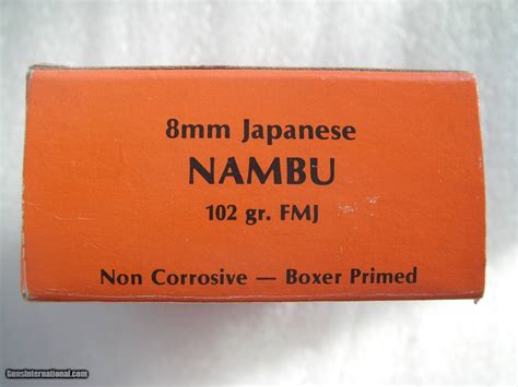 8mm Japaneese Nambu Pistol Ammunition For Sale Made By Midway Arms Usa