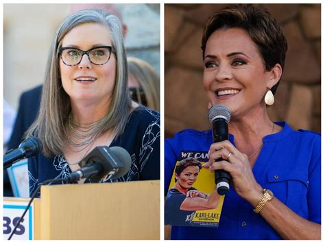 Arizona Governor Candidates Kari Lake Katie Hobbs On Elections