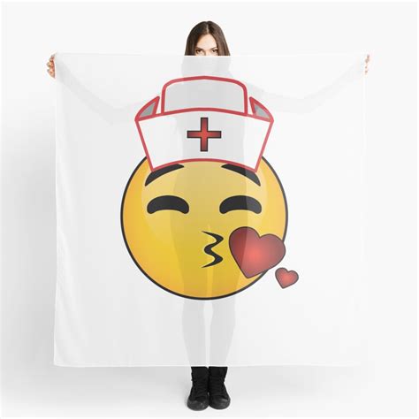 Nurse Emoji Scarf By Edgyshop Redbubble